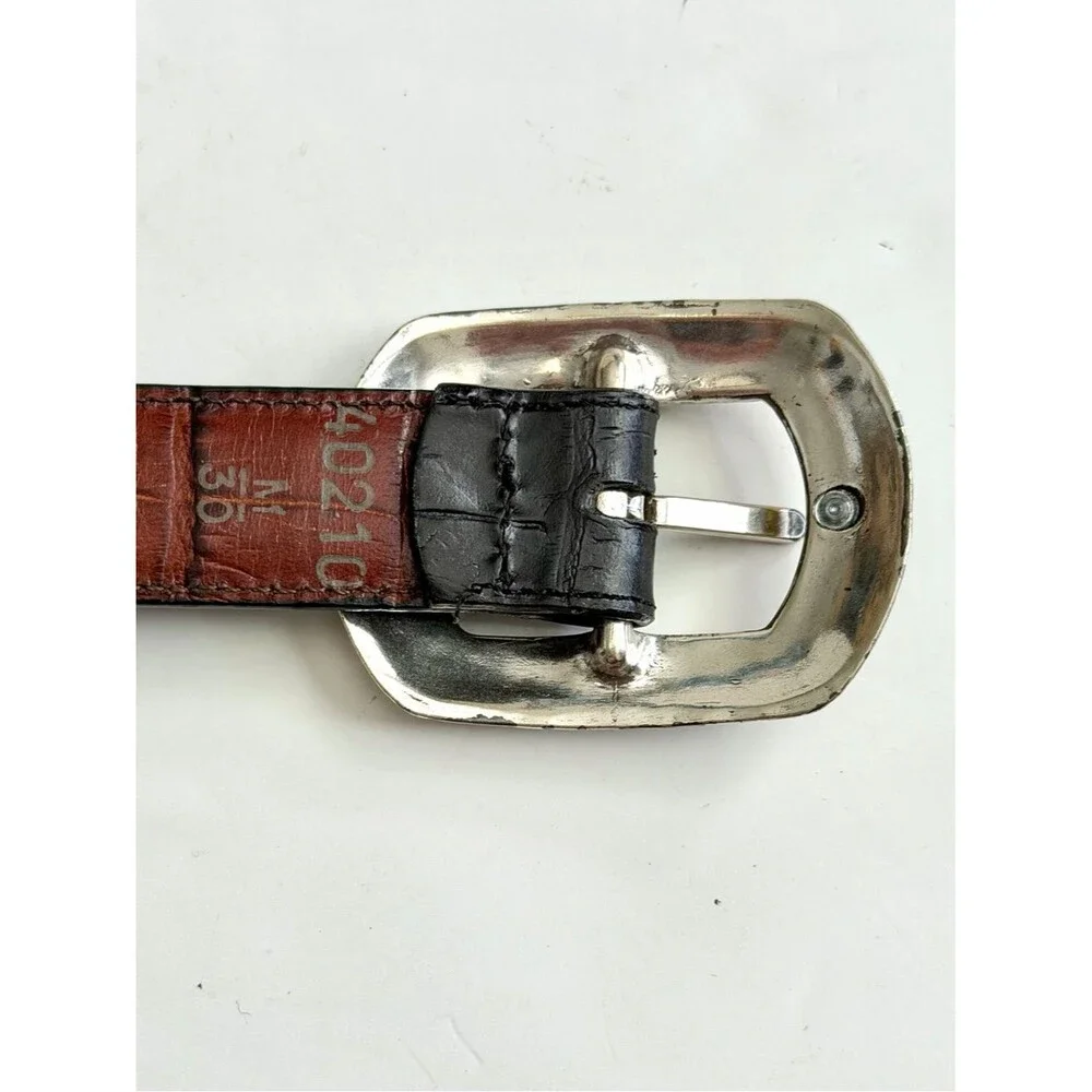Brighton Marcus Two-Tone Reversible Belt Size M 30
